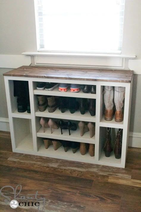 Diy Shoe Rack Ideas, Shoe Rack Ideas, Closet Storage Systems, Koti Diy, Diy Shoe Storage, Modular Closets, Shoe Cubby, Room Storage Diy, Shoe Organization