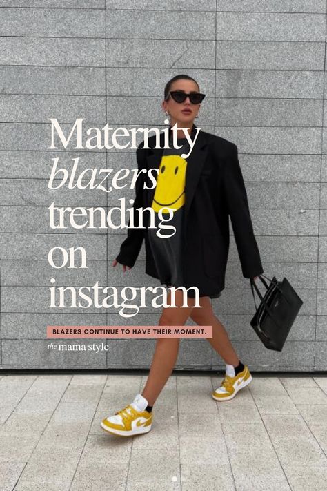 Looking for inspo on styling the best maternity blazers? Channel monochrome boss chic with these influencer-approved blazer looks. Celebrity Maternity Style, Boss Chic, Nursing Wear, Pregnancy Journal, Long Sleeve Cocktail Dress, High Waisted Briefs, Mama Style, Maternity Leggings, Nursing Tops