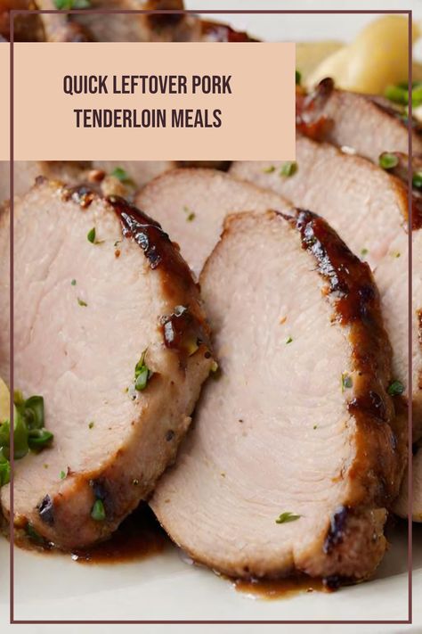 Creative recipes using leftover pork tenderloin, showcasing easy meal ideas that family will enjoy. Perfect inspiration for quick weekday dinners. Freezer Meals With Pork Tenderloin, How To Use Leftover Pork Loin Roast, Uses For Leftover Pork Loin, Pork Tenderloin Leftovers Recipes, Recipe For Leftover Pork Tenderloin, How To Use Leftover Pork Tenderloin, What To Do With Leftover Pork Loin Roast, Leftover Pork Loin Sandwich Recipes, Ways To Use Pork Tenderloin