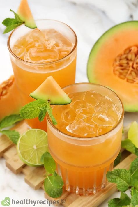 Cantaloupe Juice Recipe - A Sweet, Aromatic Solution for the Heat Muskmelon Juice, Cantaloupe Juice Recipes, Melon Drink, Cantaloupe Juice, Melon Juice, Natural Juice, 2024 Art, Organic Juice, Healthy Drink