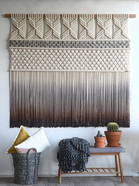 Handmade Wall Hangings, Modern Macrame Wall Hanging, Macrame Wall Decor, Macrame Wall Hanging Patterns, Macrame Weaving, Large Macrame Wall Hanging, Macrame Wall Art, Modern Macrame, Hanging Macrame