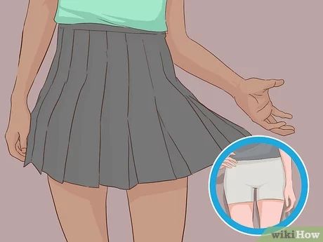 4 Ways to Wear Skirts - wikiHow What To Wear Under A Skirt, Ball Skirt, Fashion Institute, Full Circle Skirts, Black Pencil Skirt, Spandex Shorts, How To Slim Down, Flare Skirt, Skirt Fashion