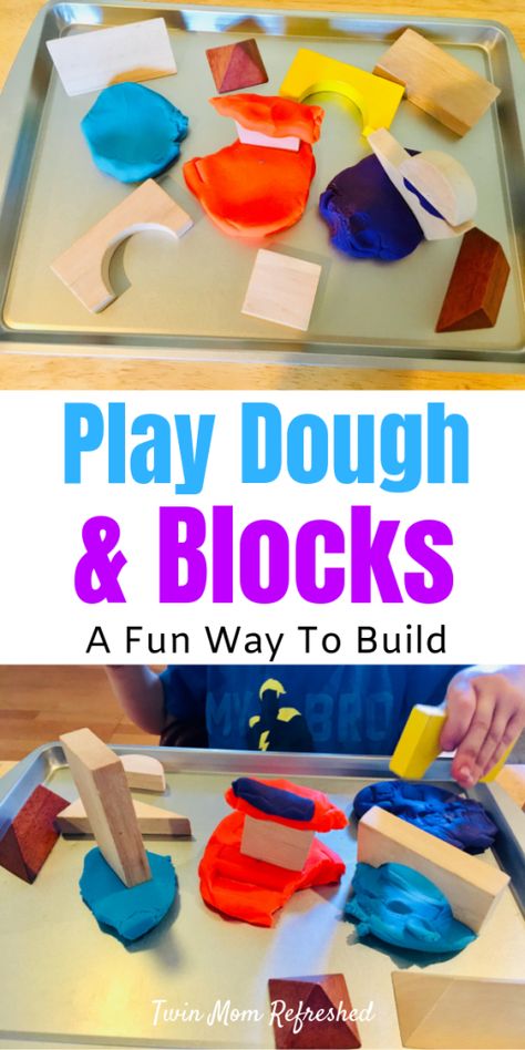 Math Activities For Toddlers, Toddler Stem, Educational Toddler Activities, Toddler Math, Blocks For Toddlers, Activity For Toddlers, Easy Toddler Activities, Playdough Activities, Fun Activities For Toddlers