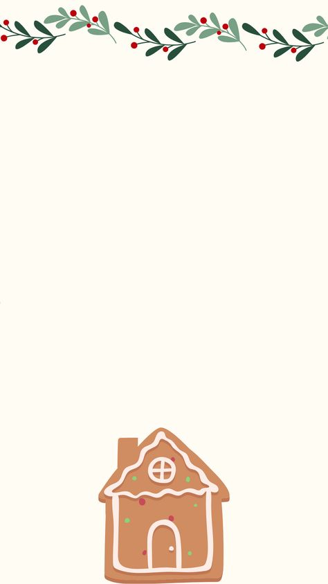 Gingerbread house insta/ phone wallpaper for a little holiday cheer! Christmas Gingerbread Background, Christmas Gingerbread Wallpaper, Gingerbread Background, Gingerbread Wallpaper, Christmas Backrounds, Cute Gingerbread House, Christmas Phone Wallpaper, Phone Background, Santa Letter