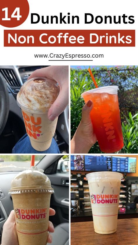 dunkin donuts non coffee drinks (Dunkin donuts coffee) Dunkin Decaf Drinks, Non Coffee Dunkin Drinks, Dunkin Non Coffee Drinks, Sweet Dunkin Donuts Iced Coffee, Low Cal Dunkin Donuts Iced Coffee, Dunkin Drinks To Try, Drinks From Dunkin, Dunkin Donuts Drinks To Try, Non Coffee Drinks