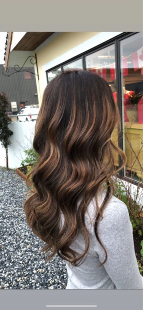 Dark Roots Babylights, Root Melt Hair Brunette, Shadow Root Dark Brown To Caramel, Caramel Highlights With Shadow Root, Root Melt Caramel Balayage, Root Melt Brunette Balayage, Dark Root Highlights, Dark Brown And Caramel Highlights, Caramel Ombre On Dark Hair