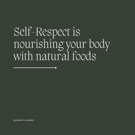 Self-respect is the foundation of a healthy, fulfilling life. 💫 It’s about staying active, nourishing your body with natural foods, prioritizing quality sleep, surrounding yourself with positive relationships, and treating your body like the temple it is. 🙏 Every choice you make is a reflection of the respect you have for yourself. How are you practicing self-respect today? 💪 #selfrespect #healthyliving #wellnessjourney #longevity #bodyandmind #healthylifestyle #healthhacks #longevity #lon... Staying Active, Quality Sleep, Nourish Your Body, Natural Foods, Self Respect, Fulfilling Life, The Temple, Natural Food, Healthy Living