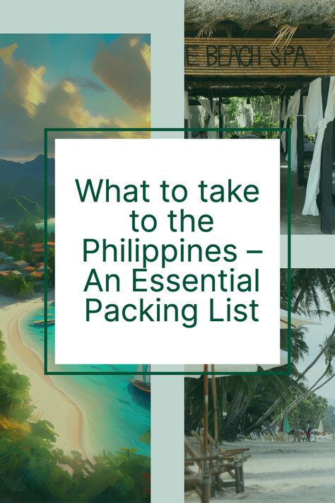 Ever wondered 'What to take to the Philippines'? We've got you covered! Get ready to pack your bags for a tropical paradise with our detailed and fun packing list. Dare to dream with us and let the Philippines adventure begin! 🌴💼 What To Pack For Philippines, Philippines Packing List, Essential Packing List, Philippines Outfit, Packing Essentials List, Travel Preparation, Travel Capsule, Dare To Dream, Island Destinations