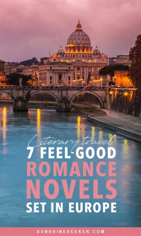 Travel from the comfort of your home through these heartwarming romantic novels set in Europe. 7 feel-good reads perfect for summer #literarytravel #romance #italy #france #romancenovels Literary Travel, Best Romance Novels, Armchair Travel, Dalmatian Coast, Europe Holidays, Travel Books, Virtual Travel, Netherlands Travel, European Destinations