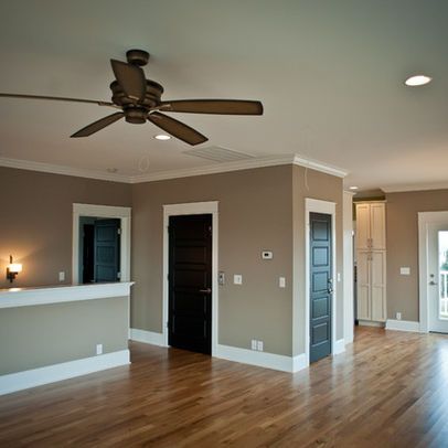 Black Door White Trim Design, Pictures, Remodel, Decor and Ideas Black Door White Trim, Tan Walls, Black Interior Doors, Door White, Black Door, Black Doors, Ideas Pictures, Oak Floors, Interior Doors