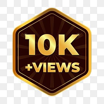 10k Views Logo Png, 10k Views Logo, 100k Png, 10k Logo, Celebration Background Design, Subscribe Png, Png Youtube, Youtube Promotion, 100k Views