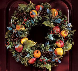 Harvest Festival Decorations, Williamsburg Christmas, Wreath Inspiration, Della Robbia, Fruit Wreath, Winter Fruit, Italian Christmas, Colonial Christmas, Dc Metro