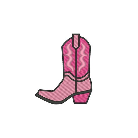 Cowgirl Boot Embroidery Design, Girl Cowboy Boot Embroidery Design, Mini Cowboy Boot Embroidery File Boot Embroidery, Mini Cowboy, Pink Cowgirl Boots, Trendy Embroidery, Girl Cowboy Boots, Cowgirl Boot, Pink Cowgirl, Design Girl, Cowboy Boot