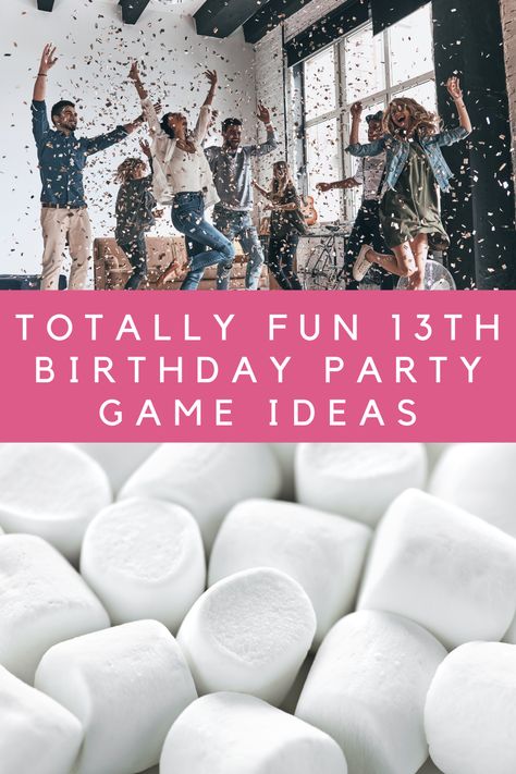 Birthday Party Games for 13-Year-Olds - Teen Approved! - Peachy Party Games To Do At A Bday Party, 13 Birthday Games Ideas, 13 Birthday Games, Teenage Party Games Indoor, Sleepover Party Games For Teenagers, Games For 13th Birthday Party, Fun Teenage Party Games, Party Games For 13th Birthday, Birthday Game Ideas For Teens