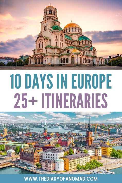 Europe travel inspiration, 10 days in Europe Perfect Europe Itinerary, Quick European Trips, 12 Days In Europe Itinerary, Multi City Europe Trip, Europe Travel Itenary, Europe Trip Itinerary 10 Days, Europe Vacation Itinerary, 10 Days Europe Itinerary, Western Europe Itinerary