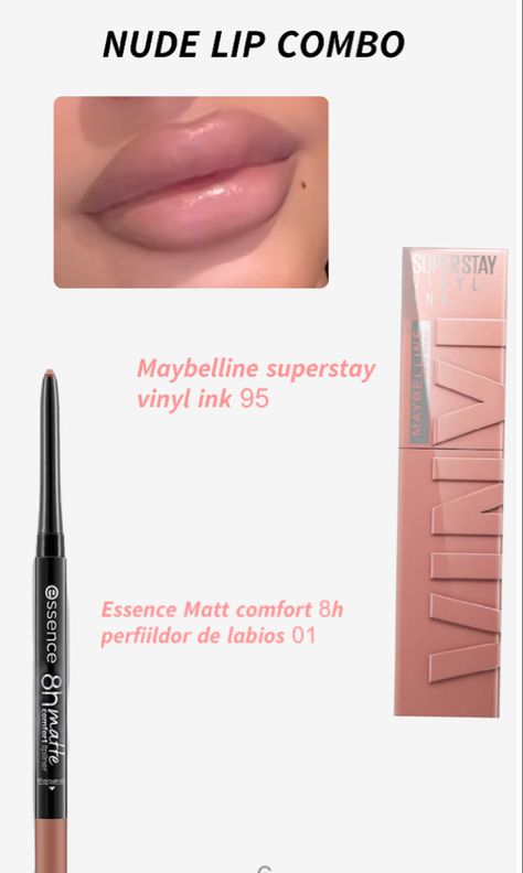 𝓕𝓸𝓵𝓵𝓸𝔀 𝓯𝓸𝓻 𝓶𝓸𝓻𝓮 𝓪𝓮𝓼𝓽𝓱𝓮𝓽𝓲𝓬 𝓹𝓸𝓼𝓽𝓼🌷 lipcombo.lipstick.makeup.maybelline.lipliner.lip gloss. Pink. #makeup #lips #fashion #pink #aesthetic #explore Pink Lip Gloss Combo, Pink Lip Liner And Gloss Combo, Maybelline Lip Combo, Pink Lip Combos For Light Skin, Lip Combos Pink, Pink Nude Lip Combo, Lip Combo Aesthetic, Nude Pink Lip Combo, Lip Combo Pink