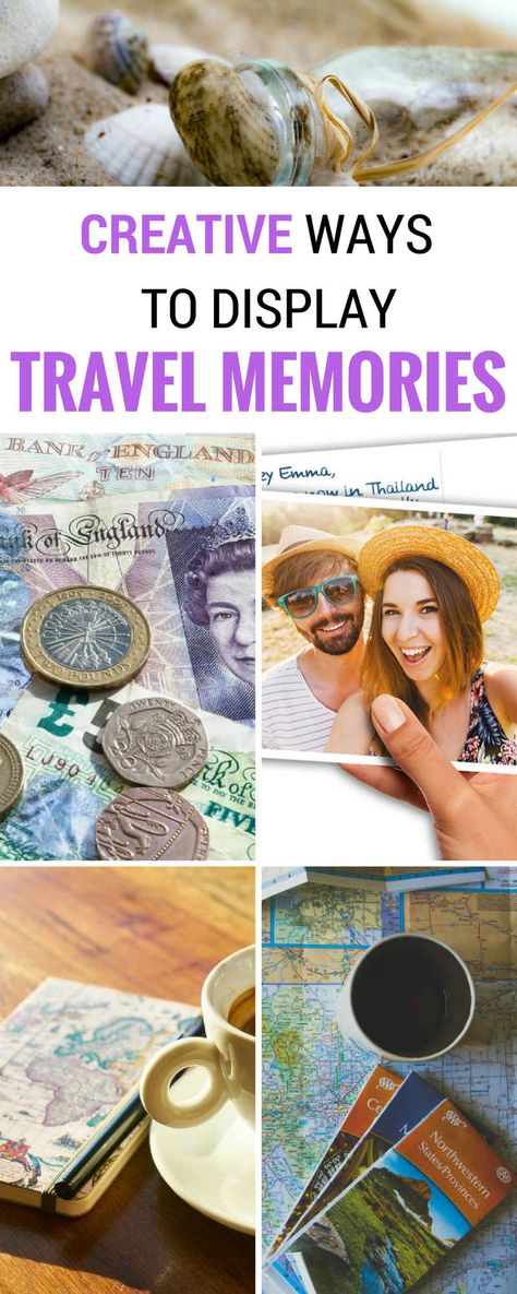 DIY ideas for how to preserve and display your travel memories and souvenirs. While it’s easy to pick up a T-shirt at any souvenir shop (and we still do sometimes!), we’ve aimed for some unique, interesting ways to preserve your trip memories. After a lot of though (and a lot of pruning of the list, these are the travel memories ideas that we love the best. Trip Memories Ideas Display, Vacation Display Ideas, Display Souvenirs Ideas, How To Display Travel Souvenirs, Vacation Keepsake Ideas, Vacation Memories Display, Travel Memories Ideas, Vacation Souvenir Ideas Display, Travel Keepsake Ideas