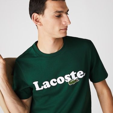 Lacoste T Shirt, Rolled Up Jeans, Un Logo, Printed T Shirts, Jogging Pants, Branded Shirts, Look Casual, Sport Wear, Cotton T Shirt