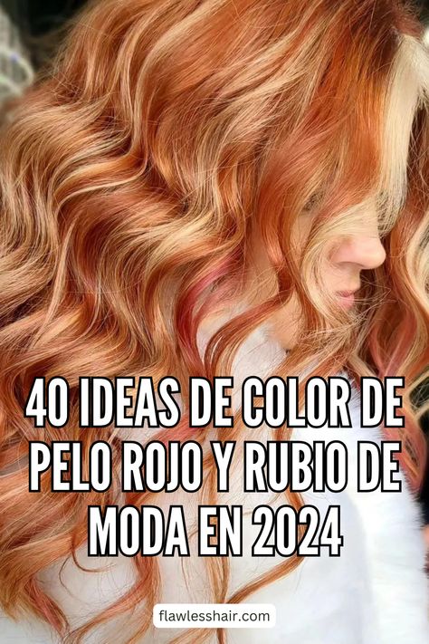 No se trata del típico pelo rojo. Para ser exactos, se trata de una combinación de cobrizo y rubio, con ocasionales reflejos rojos más oscuros. // Crédito de la foto: instagram @kristajbeauty Color De Cabello Para Blancas, Black Cherry Hair, Cherry Hair, Peach Fuzz, Hair Stylist Life, Black Cherry, Foto Instagram, New Hair, Hair Stylist