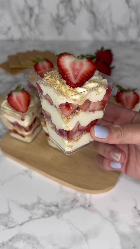 Strawberry Cheesecake Cups ft. Temu Lighting Deals - Save up to 90% off with code: pick6968 (click the link in my bio) https://temu.to/k/ussr6FupGAX4SdA — #temu #temufinds #temueverywhere #strawberry #strawberrycheesecake #cheesecake #temupartner | Dipped Tampa | Dipped Tampa · Original audio Strawberry Desserts Cheesecake, Strawberry Cup Desserts, Strawberry Cups Dessert, Strawberry Cake Cups, Strawberry Cheesecake Dessert Cups, Strawberry Brunch Ideas, Strawberry Shortcake Dessert Ideas, Churro Cheesecake Cups, Strawberry Themed Desserts