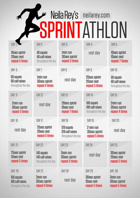 30-Day Sprintathlon Running Programw Sprinter Workout, Rugby Workout, Sprint Workout, Track Training, Rugby Training, Motivație Fitness, Speed Workout, Running Program, Track Workout