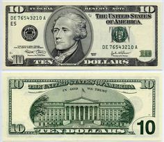 ladder notes | 2003 $10 Federal Reserve Down Ladder Note S/N DE 76543210 A Maximus ... 1000 Dollar Bill, Fake Money Printable, Fake Dollar Bill, 10 Dollar Bill, 5 Dollar Bill, Printable Play Money, Banknotes Money, Money Template, Dollar Banknote