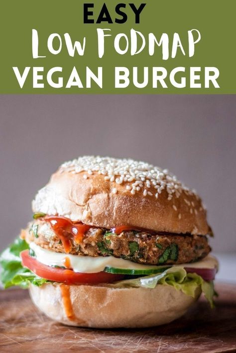 This low FODMAP veggie burger is vegan, loaded with nutritious ingredients and easy to digest. Plus flavorful with meaty texture and consistency. Low Fodmap Vegan Recipes, Vegan Low Fodmap Recipes, Vegan Fodmap, Low Fodmap Vegan, Fodmap Dinner, Fodmap Vegan, Easy Low Fodmap, Vegan Board, Fod Map