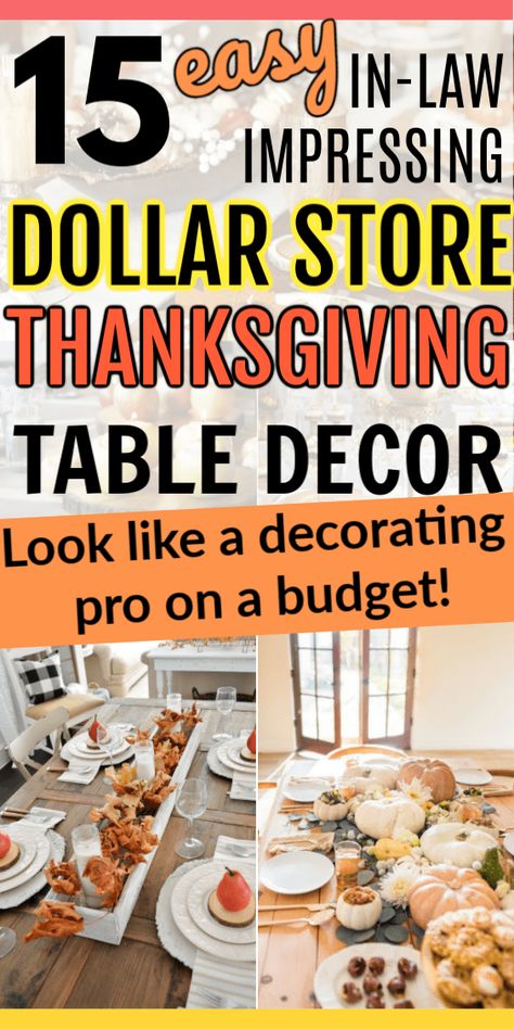 Dollar Store Thanksgiving Centerpieces, Diy Simple Table Centerpieces, Thanksgiving Diy Table Settings, Last Minute Thanksgiving Table Decor, Dollar Store Thanksgiving Table Decor, Thanksgiving Table Settings Inexpensive, Thanks Giving Table Decorations Diy, Thanksgiving Table With Butcher Paper, Dollar Store Table Decorations