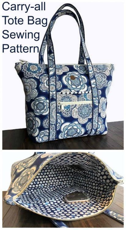 Carry-all Tote Bag sewing pattern - Sew Modern Bags #jeanbagpatternstosew #jeanbagspatternideasfree #diyjeansbagpattern Zippered Tote Bag Pattern, Tote Bag Sewing Pattern, Tote Bag Sewing, Purse Sewing, Sacs Tote Bags, Tote Bag Pattern Free, Handbag Sewing Patterns, Purse Sewing Patterns, Bag Sewing Pattern