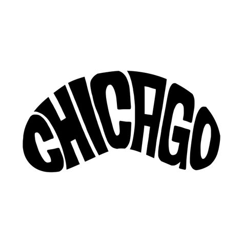 Chicago Clipart, Chicago Svg, Chicago Bean, Scrapbook Journaling, Black Chicago, Text Poster, Chicago Design, Chicago Shopping, Game Icon