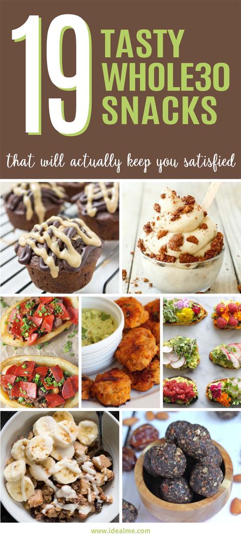 These Whole30 snacks we’ve gathered here can at least help stave away the temptation to go back to old habits - until your 30 days are up, at least. Arbonne Meals, Whole30 Snacks, Metabolism Reset, Whole 30 Snacks, Paleo Snack, Whole 30 Breakfast, Eating Healthier, Metabolic Diet, Healthy Ideas