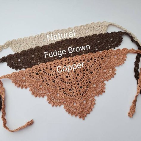 "Ready for summer days!" Bandana Lace, Cozy Witch, Kerchief Pattern, Witchy Fall, Crochet Kerchief, Shawlette Pattern, Pumpkin Crochet, Crochet Bandana, Fall Crochet