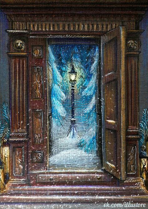 Narnia Wardrobe, Narnia 3, Illustration Noel, Fantasy Fiction, Cs Lewis, Chronicles Of Narnia, Arte Inspo, Narnia, Tolkien