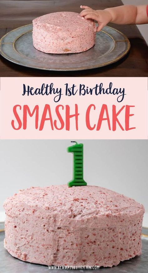 Healthy Smash Cake, 1st Birthday Smash Cake, Healthy Birthday Cakes, Smash Cake Recipes, Healthy Birthday, Birthday Smash Cake, Baby Cake Smash, Baby Snacks, Baby Eating