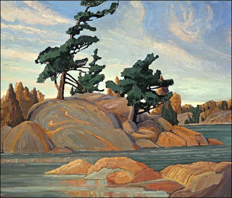 Group Of Seven Art, Group Of Seven Artists, Franklin Carmichael, Group Of Seven Paintings, Art Nouveau Modern, Tom Thomson, Emily Carr, Canadian Painters, Georgian Bay