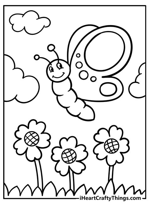 Printable Kindergarten Coloring Pages (Updated 2023) Colouring Images For Kindergarten, Sheets For Coloring, Easy Drawings For Preschoolers, Worksheets For Kindergarten Colors, Easy Worksheets For Kindergarten, Colouring Pages For Preschoolers, Worksheet For Colouring, Colouring Activity For Kindergarten, Kindergarten Worksheets Coloring