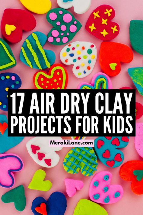 Crafts With Model Magic, Clay Craft Preschool, Easy Air Drying Clay Ideas, Preschool Clay Ideas, Preschool Model Magic Ideas, Clay Crafts For Kindergarten, Modeling Clay Activities, Air Dry Clay Projects For Preschoolers, Air Dried Clay Projects Ideas For Kids