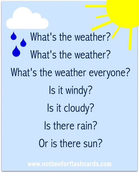 Weather Song For Preschool and 3 tips for how to use it Prek Songs, Weather Song, Transition Songs, Preschool Weather, Circle Time Songs, Weather Crafts, Kindergarten Songs, Classroom Songs, Songs For Toddlers