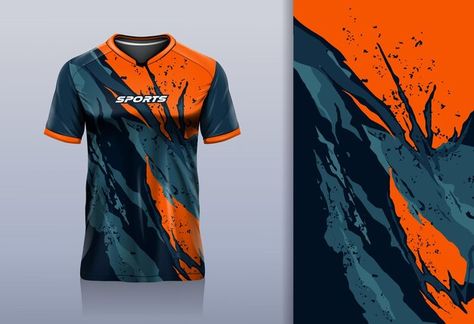 Nimpuna O | Freepik Sports T Shirt Design Ideas, Sport Tshirt Designs Graphics, Embroidery Shirt Men, Custom Sports Shirts, Jersey Mockup, Sports Uniform, Sports Tshirt Designs, Grunge Design, Sport Shirt Design