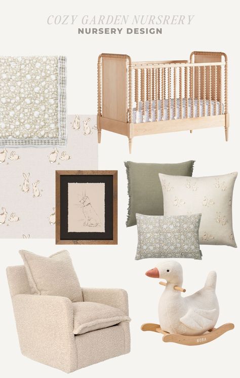 Garden Nursery Theme, Vintage Nursery Boy, Cozy Baby Room, Nursery Rocker, Baby Nursery Themes, Nursery Room Design, Baby Room Inspiration, Nursery Theme, Nursery Room Inspiration