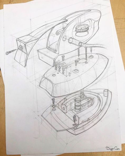 lothes iron exploded view and other versions in one post #Finalassignment #drawing #dailysketch #sketch #sketching #design #designer Fashion Sketch Template, Pre Raphaelite Art, Exploded View, Interior Architecture Drawing, Realistic Pencil Drawings, Electronic Schematics, Object Drawing, Industrial Design Sketch, Objet Design