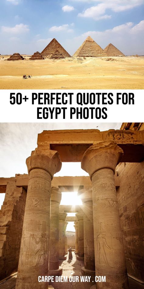 Piramides Photo Ideas, Photos In Egypt, Egypt Captions Instagram, Egypt Story Instagram, Egypt Instagram Pictures, Temple Captions Instagram, Egyptian Quotes, Egypt Quotes, Egypt Quote