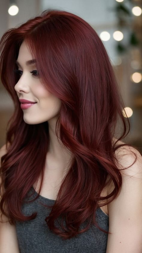 Achieve the perfect cherry cola hair color with our dark brunette formula specially designed for brunettes Whether you have curly locks or prefer highlights this brown skin-friendly balayage is ideal for pale skin tones and complements chocolate hues Great for short cuts and black hair this shade works beautifully on individuals with Indian skin tones Cherry Cola Hair Color On Pale Skin, Brown Hair With Pale Skin, Hair Color Indian Skin Tone, Cherry Cola Hair Color Brunettes, Hair Color Ideas For Brown Skin Tone, Dark Cherry Brown Hair, Dark Cherry Cola Hair Color, Red Hair Tan Skin, Cola Hair Color