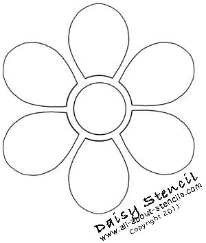 Daisy Stencil from www.all-about-stencils.com Boho Embellishments, Daisy Stencil, Flower Stencils, Rose Stencil, Tree Stencil, Stencil Projects, Stencils Printables, Free Stencils, Garden Types