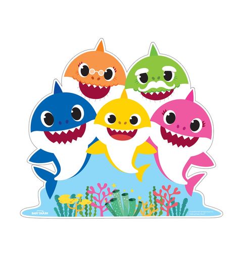 Shark Printables, Shark Stickers, Baby Party Themes, Shark Images, Baby Party Decorations, Baby Shark Doo Doo, Shark Themed Birthday Party, Shark Girl, Shark Cake