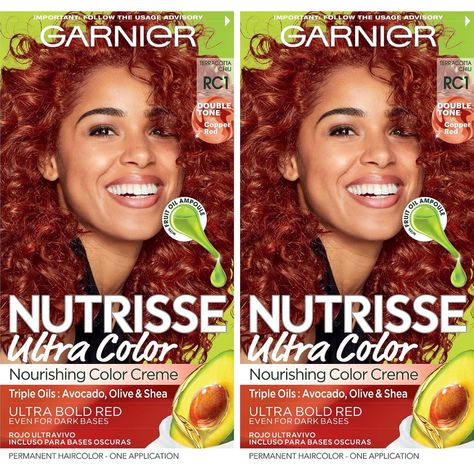 Garnier Hair Color Nutrisse Ultra Color Nourishing Creme, RC1 Copper Red (Terracotta Chili) Permanent Hair Dye, 2 Count - https://amzn.to/3Z2Hn1H
#fallhaircolor #fallhair #copperred #copperredhair #darkcopperbalayagebrunett #fallhaircolorsforbrunettes Garnier Hair Dye, Garnier Hair Color, Red Copper Hair Color, Copper Red Hair, Dyed Red Hair, Hair Color Cream, Men Hair Color, Copper Hair Color, Permanent Hair Dye