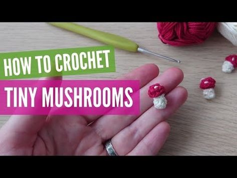 Tiny Crochet Mushrooms 🍄 Perfect for Earrings - YouTube Crochet Mushroom Earrings, Crochet Mushrooms, Miniature Mushrooms, Crochet Miniatures, Crochet Tiny, Tiny Crochet, Tiny Mushroom, Crochet Mushroom, Mushroom Earrings