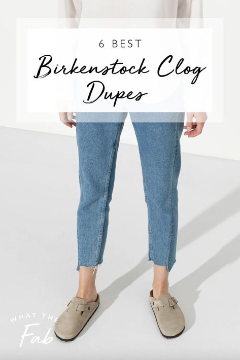 If you're looking for inexpensive Birkenstock clogs, try these dupes! These affordable shoes are the best Birkenstock clog dupes. Click to read! Steve Madden Clogs Outfit, How To Dress Up Birkenstock Clogs, Zebzag Mule Styling, Birkenstock Zermatt Outfit, Birkenstock Clogs Outfit Women, Burken Stocks Clogs Outfit, Berkinstocks Outfit Clogs, Birkenstock Clog Outfits Women, Mule Clogs Outfits