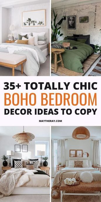 Boho Cottage Decor, Chic Boho Bedroom, Bohemian Chic Bedroom, Rental Bedroom, Boho Chic Bedroom Decor, Decorating Your Bedroom, Boho Bedroom Decor Ideas, Accessories List, Zimmer Diy