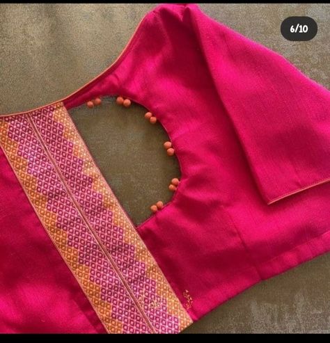 Kathapadar Saree Blouse Designs, Plain Blouse Designs Latest Back Side, Blouse Designs Cotton, Blouse Design Simple, Plain Blouse Designs, Lace Blouse Design, Blouse Designs High Neck, Cotton Blouse Design, Blouse Designs Catalogue